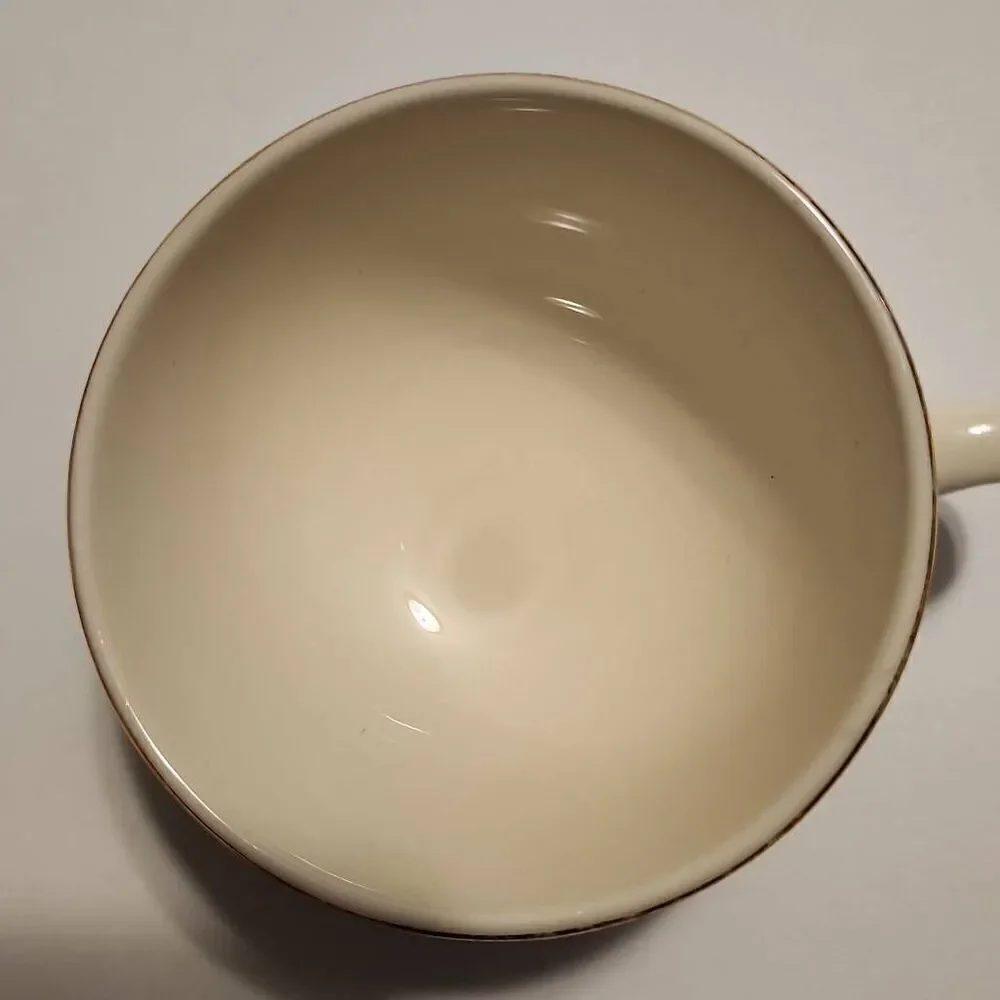 Homer Laughlin Golden Wheat Vintage 22k Set of 4 Tea Cups